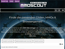 Tablet Screenshot of mmoscout.net